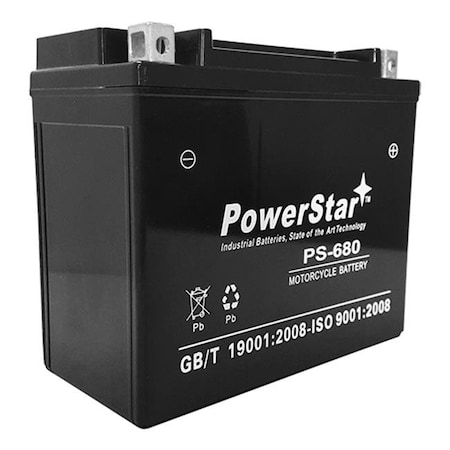 PowerStar PS-680-411 YTX20L-BS Battery Fits Walmart ES20LBS